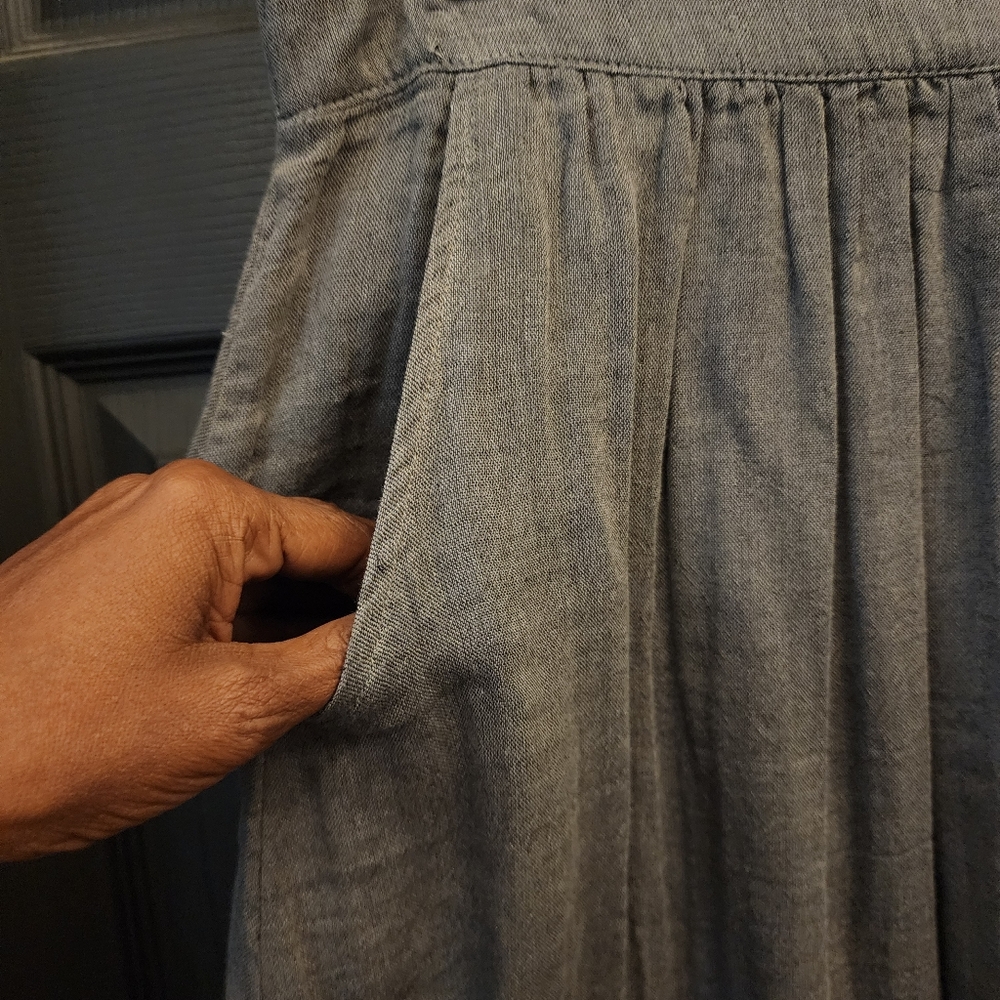 Elegant Gray Maxi Skirt - Picture 5 of 13